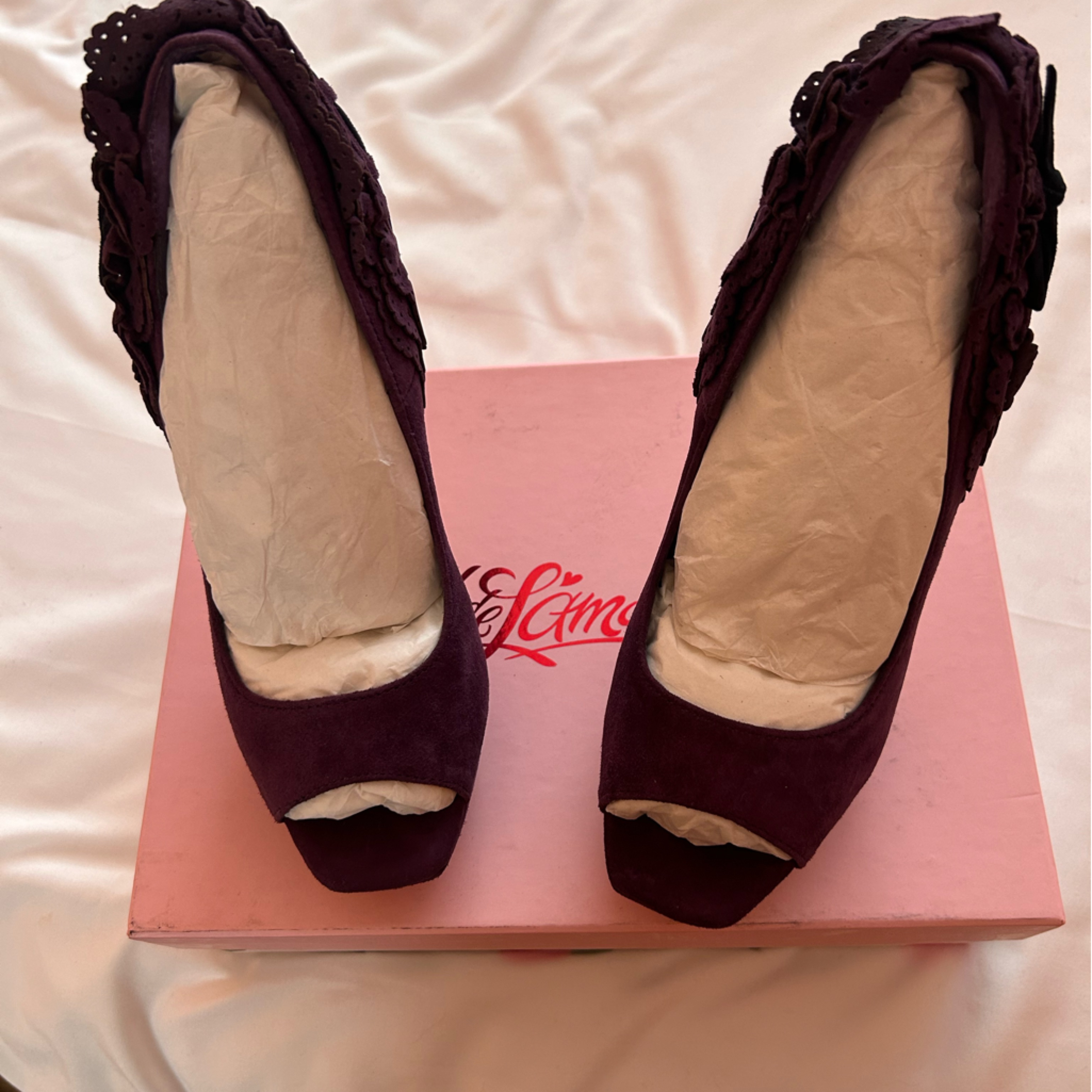 Cece Lamou Kelsey Platform Pumps In Plum Brand New Size 612 M Cece Lamou Kelsey Platform Pumps In Plum Brand New Size 612 M